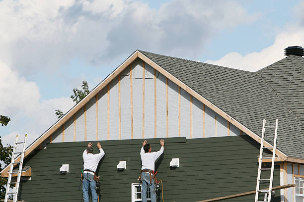 Professional Siding Contractor technician working in Morrisville, PA